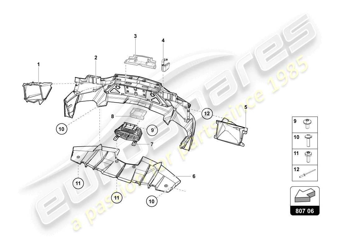 lamborghini lp720-4 coupe 50 (2014) bumper parts diagram