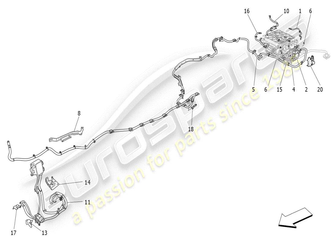 maserati ghibli (2021) main wiring part diagram