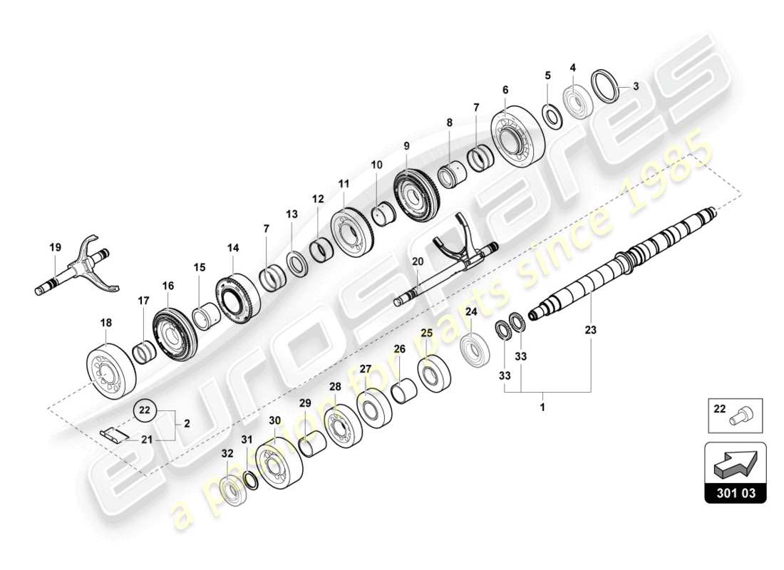 a part diagram from the lamborghini aventador lp740-4 s parts catalogue