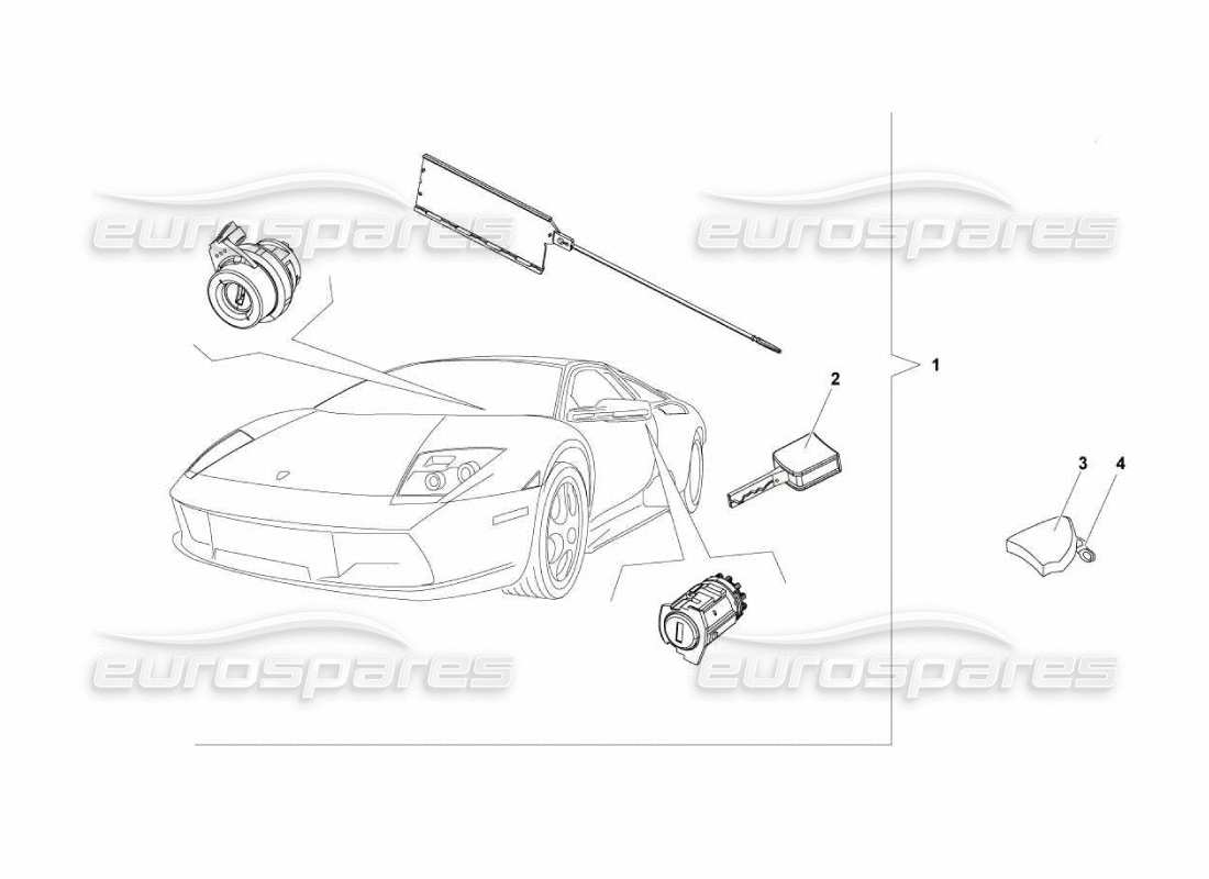 a part diagram from the lamborghini murcielago lp670 parts catalogue