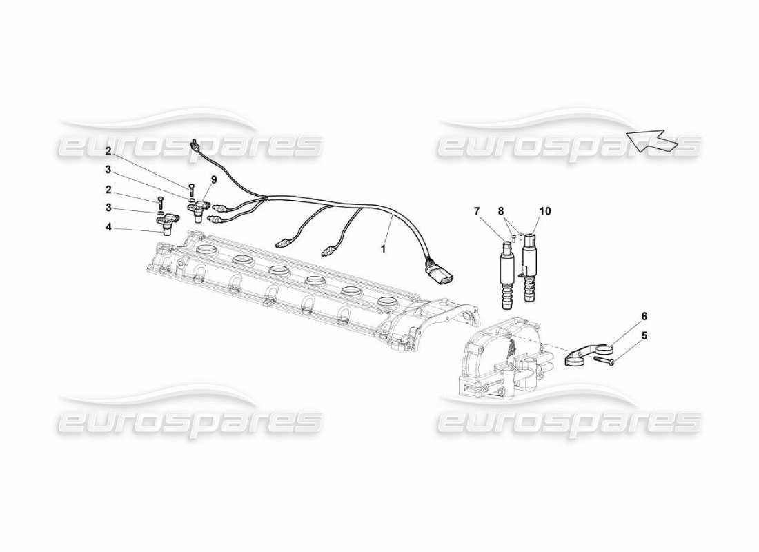 a part diagram from the Lamborghini Murcielago LP670 parts catalogue