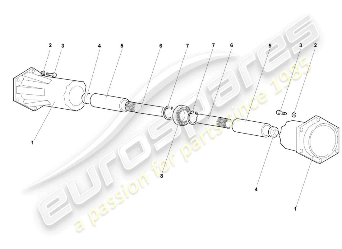 a part diagram from the lamborghini murcielago parts catalogue