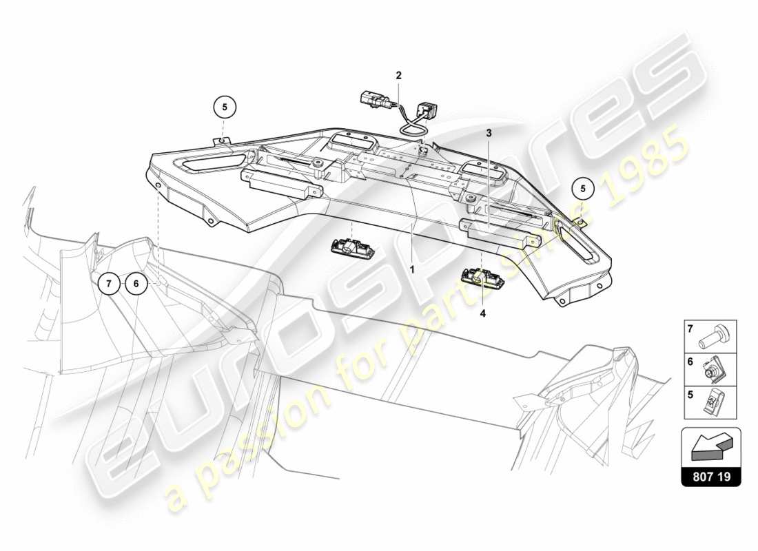 a part diagram from the lamborghini centenario parts catalogue