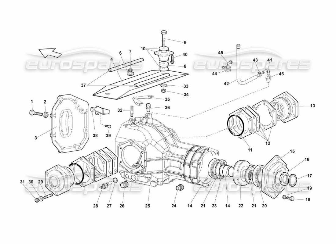 a part diagram from the Lamborghini Murcielago LP670 parts catalogue