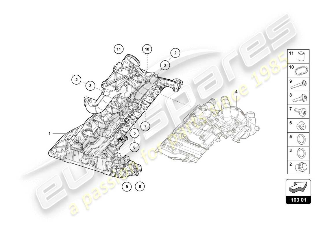 VIEW PARTS DIAGRAMS FROM THE LAMBORGHINI HURACAN LP610 PARTS CATALOGUE a part diagram from the lamborghini huracan lp610 parts catalogue