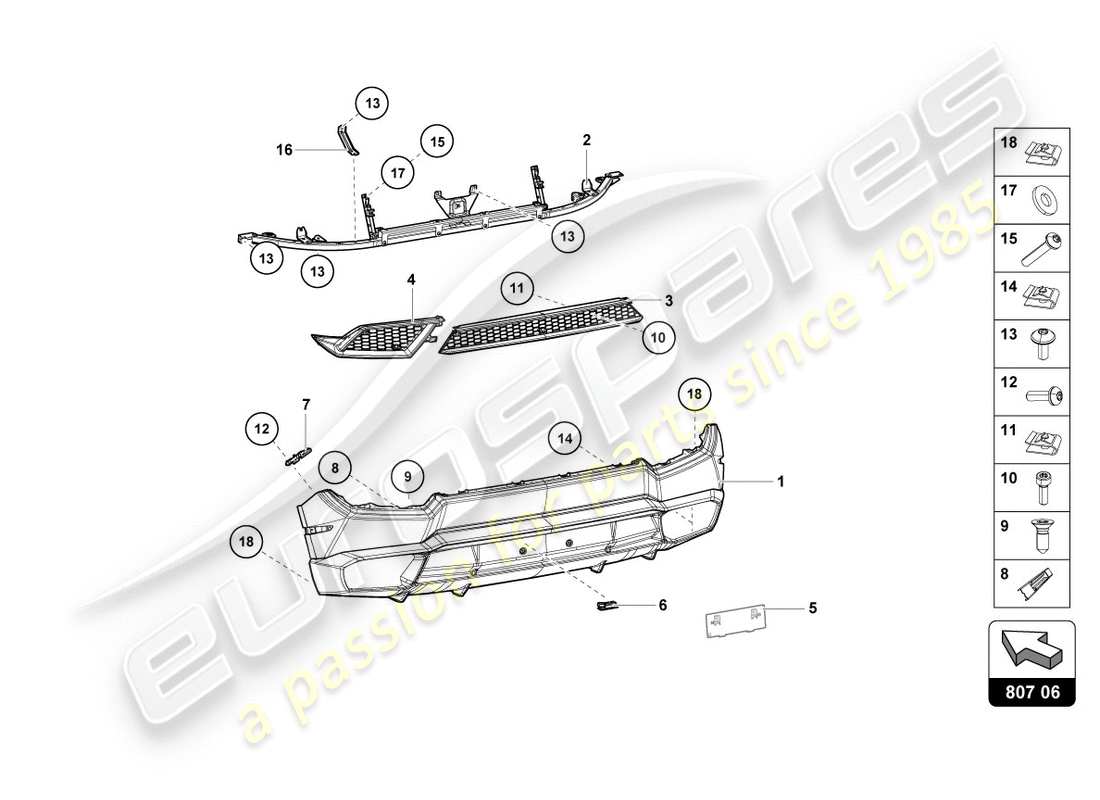 part diagram containing part number 4t0807684a