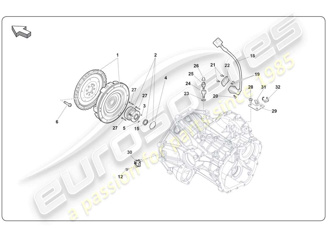 a part diagram from the Lamborghini Super Trofeo (2009-2014) parts catalogue