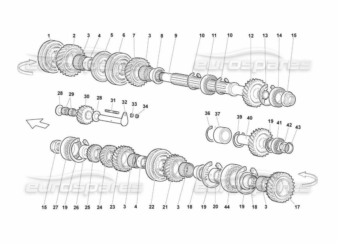 a part diagram from the lamborghini murcielago parts catalogue