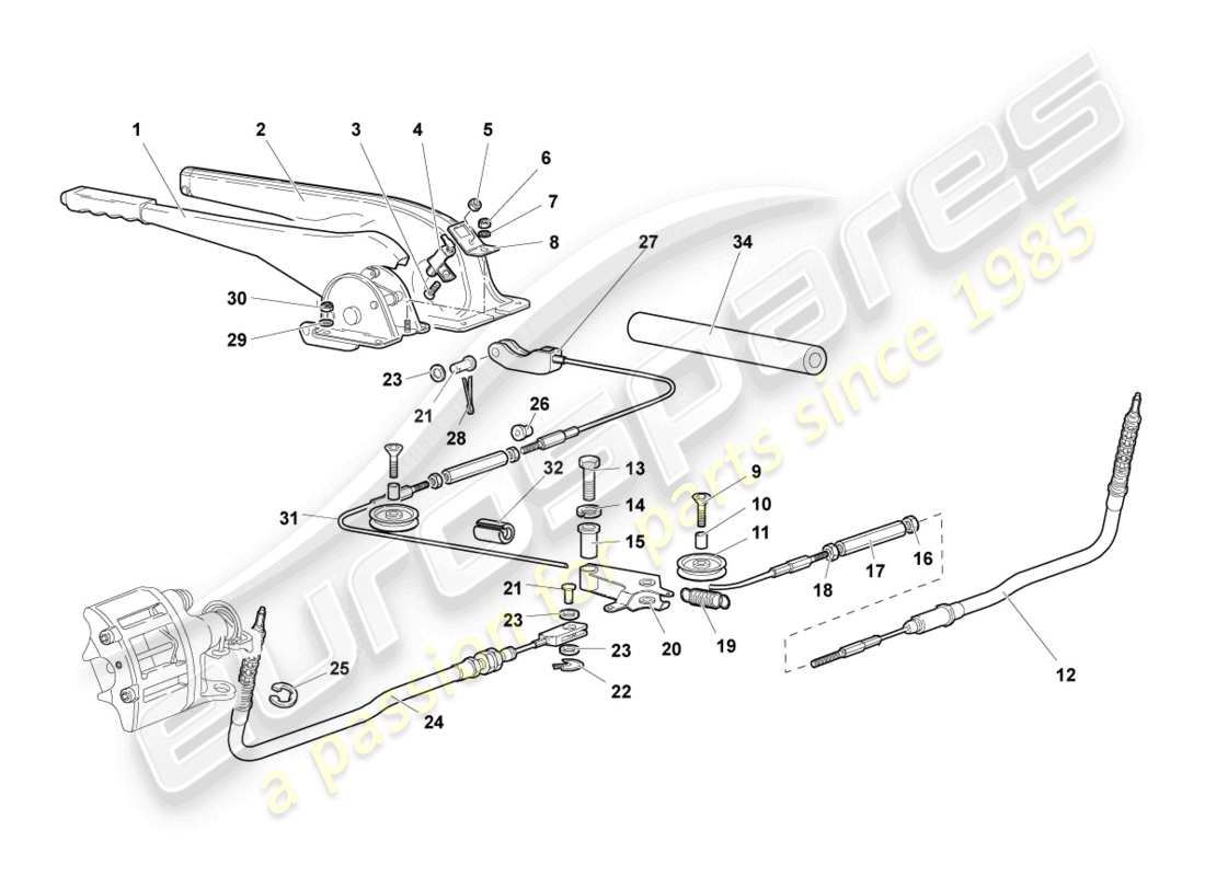 a part diagram from the lamborghini murcielago parts catalogue