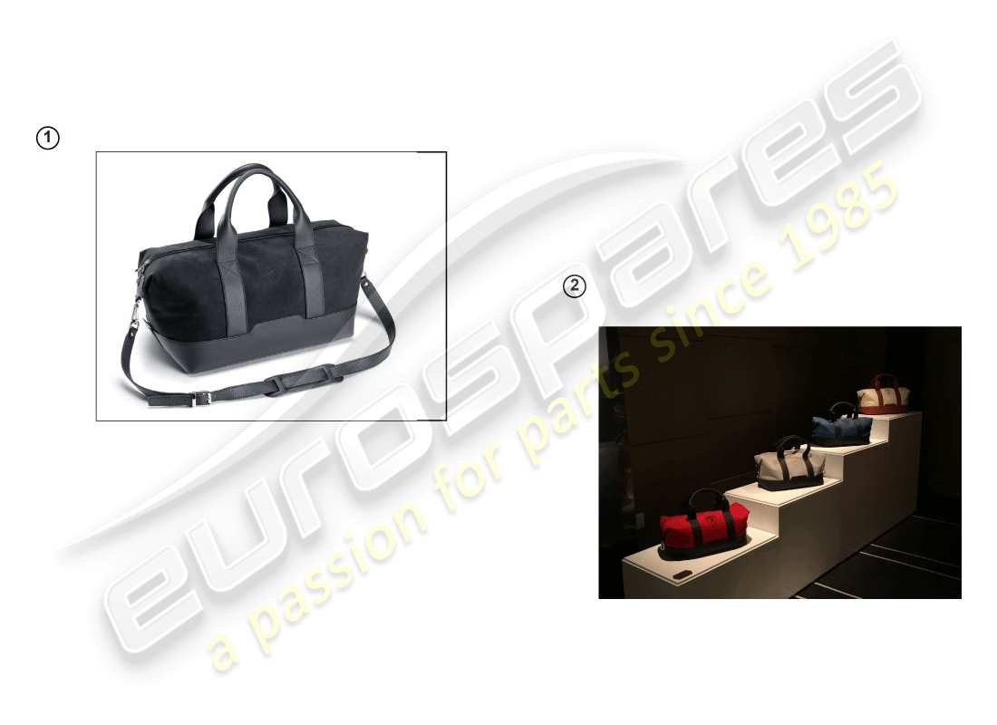 lamborghini huracan lp600-4 zhong coupe (accessories) travel bags set parts diagram