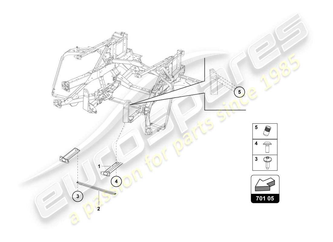 lamborghini lp720-4 coupe 50 (2014) trim frame rear part parts diagram