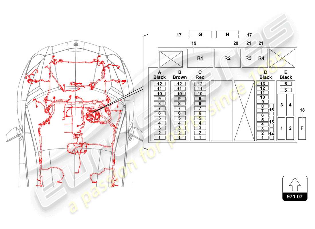 lamborghini lp700-4 roadster (2016) fuses parts diagram