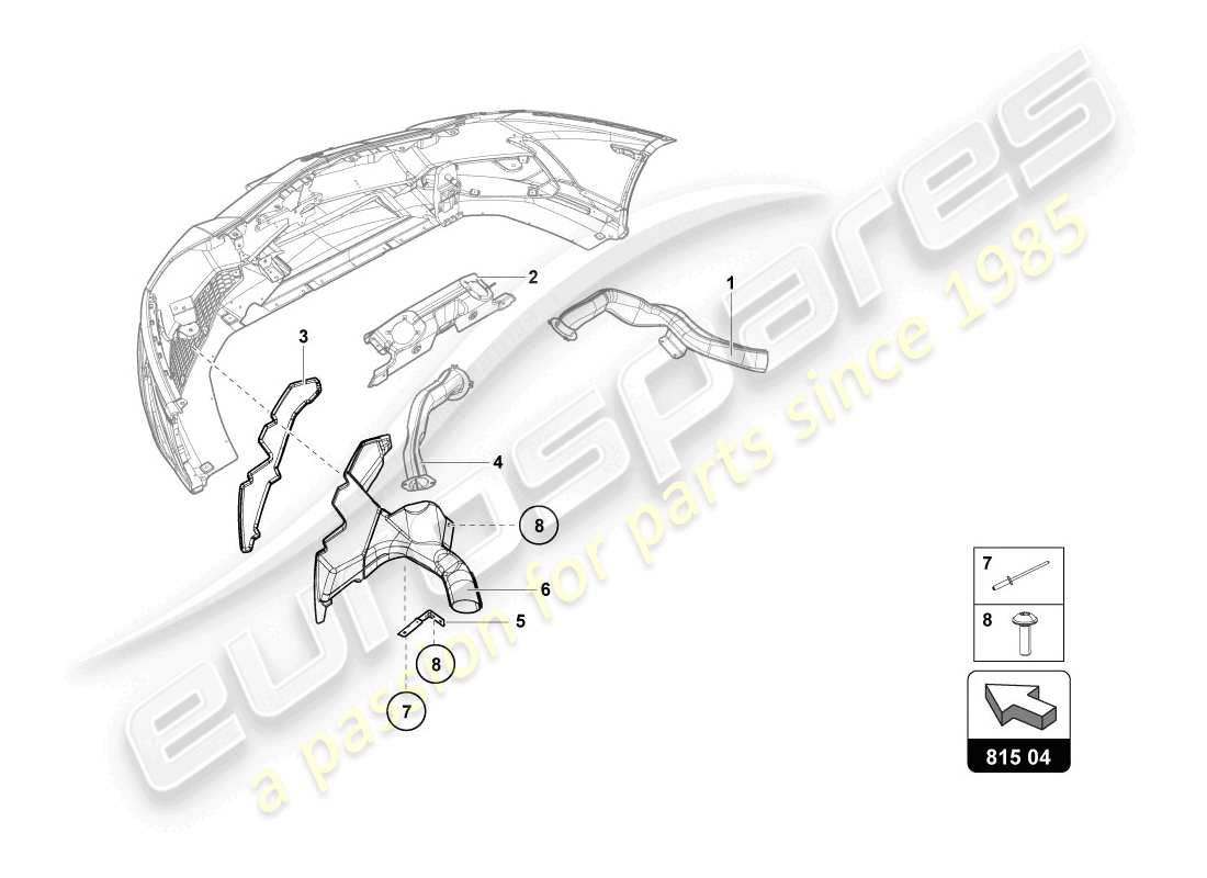 lamborghini lp720-4 coupe 50 (2014) air guide parts diagram