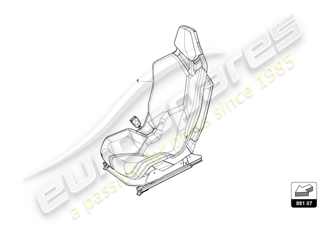 lamborghini 2017 (lp610-4 coupe) sports seat part diagram