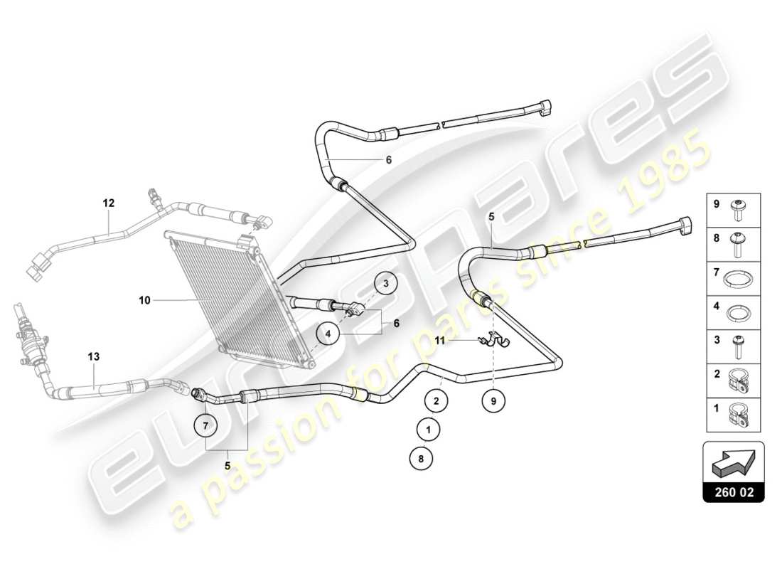 lamborghini centenario coupe (2017) air parts diagram