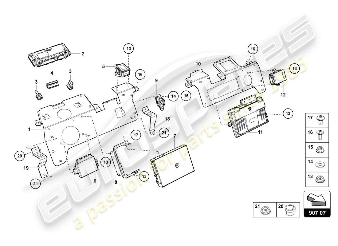 lamborghini 2013 (lp700-4 roadster) electrics part diagram