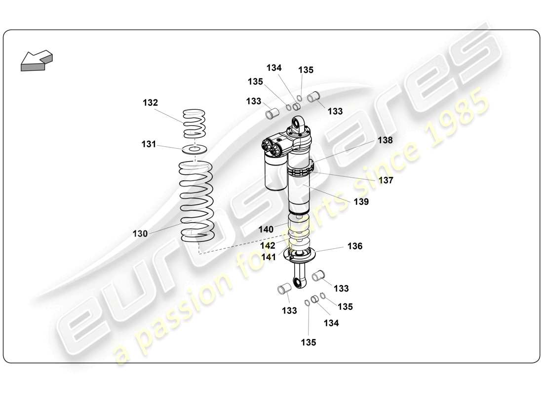 a part diagram from the lamborghini gallardo parts catalogue