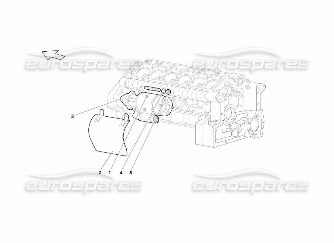 a part diagram from the Lamborghini Murcielago LP670 parts catalogue