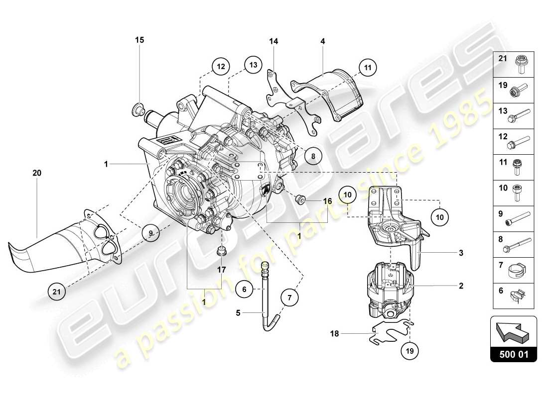 lamborghini lp720-4 coupe 50 (2014) differential parts diagram