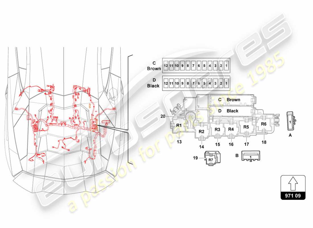 a part diagram from the Lamborghini LP700-4 Coupe (2012) parts catalogue