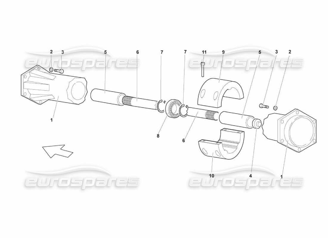 a part diagram from the Lamborghini Murcielago LP670 parts catalogue