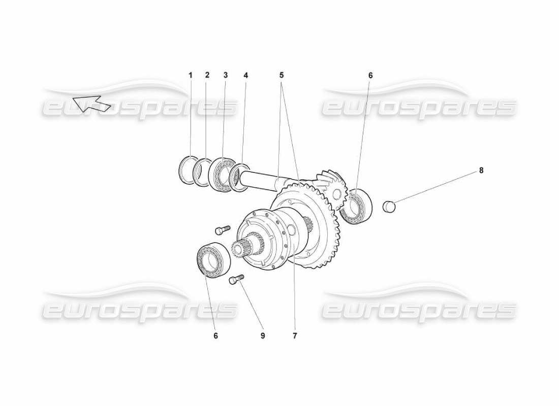 a part diagram from the Lamborghini Murcielago LP670 parts catalogue