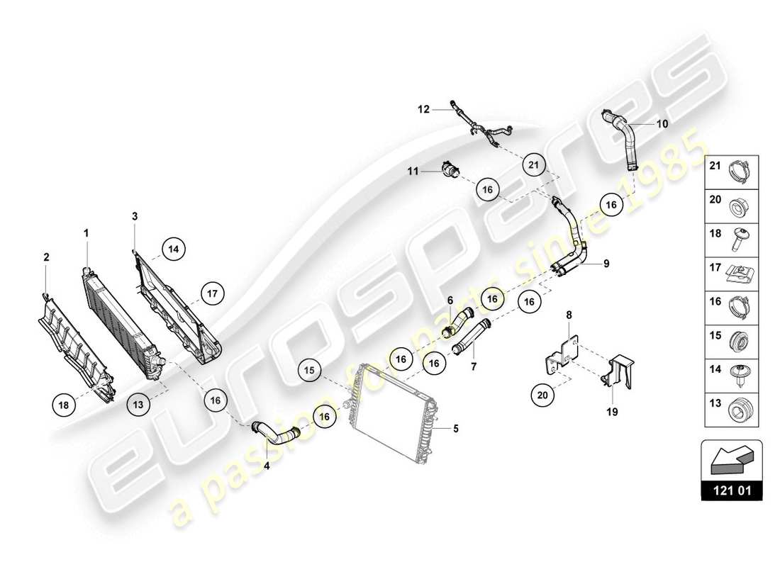 VIEW PARTS DIAGRAMS FROM THE LAMBORGHINI HURACAN LP610 PARTS CATALOGUE a part diagram from the lamborghini huracan lp610 parts catalogue