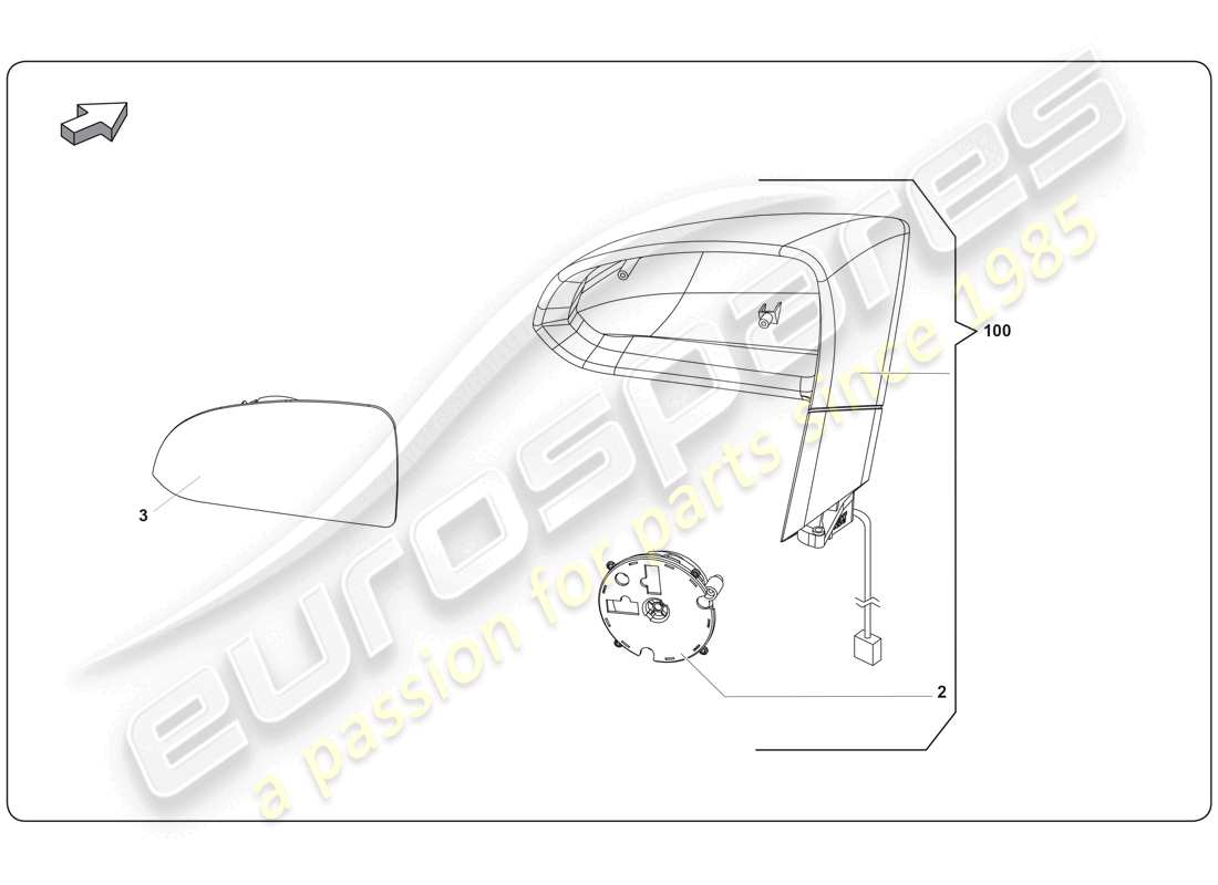 a part diagram from the Lamborghini Super Trofeo (2009-2014) parts catalogue