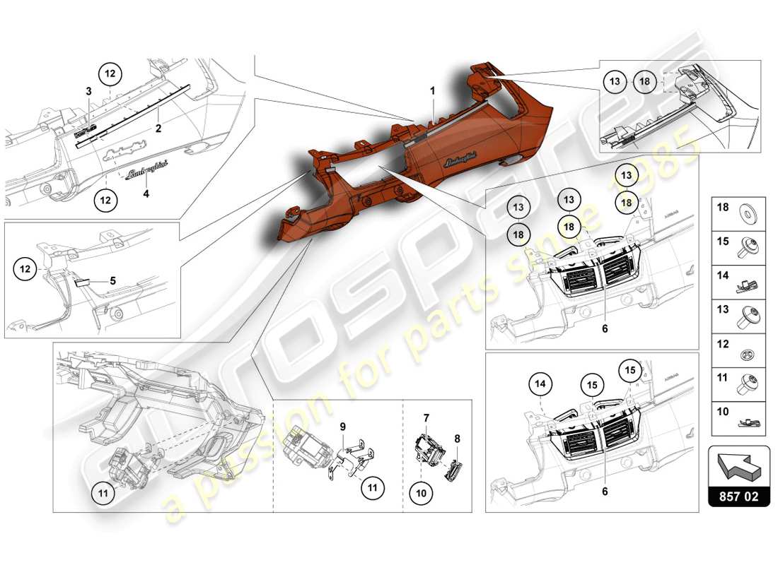 part diagram containing part number n10586401