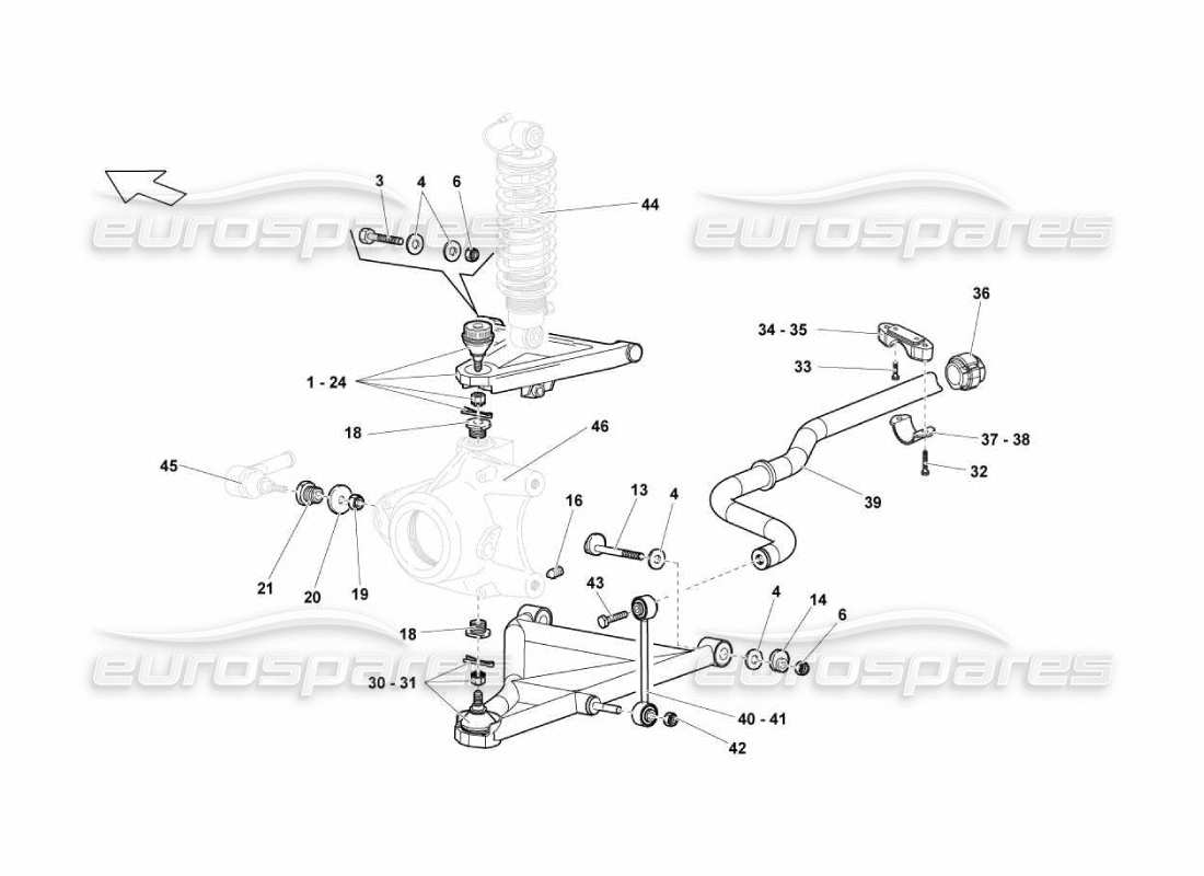 a part diagram from the Lamborghini Murcielago LP670 parts catalogue