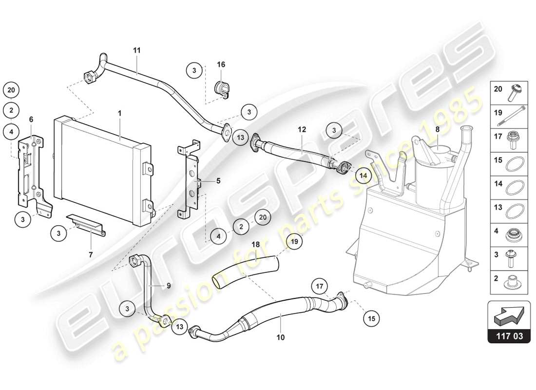 part diagram containing part number 07m117021c