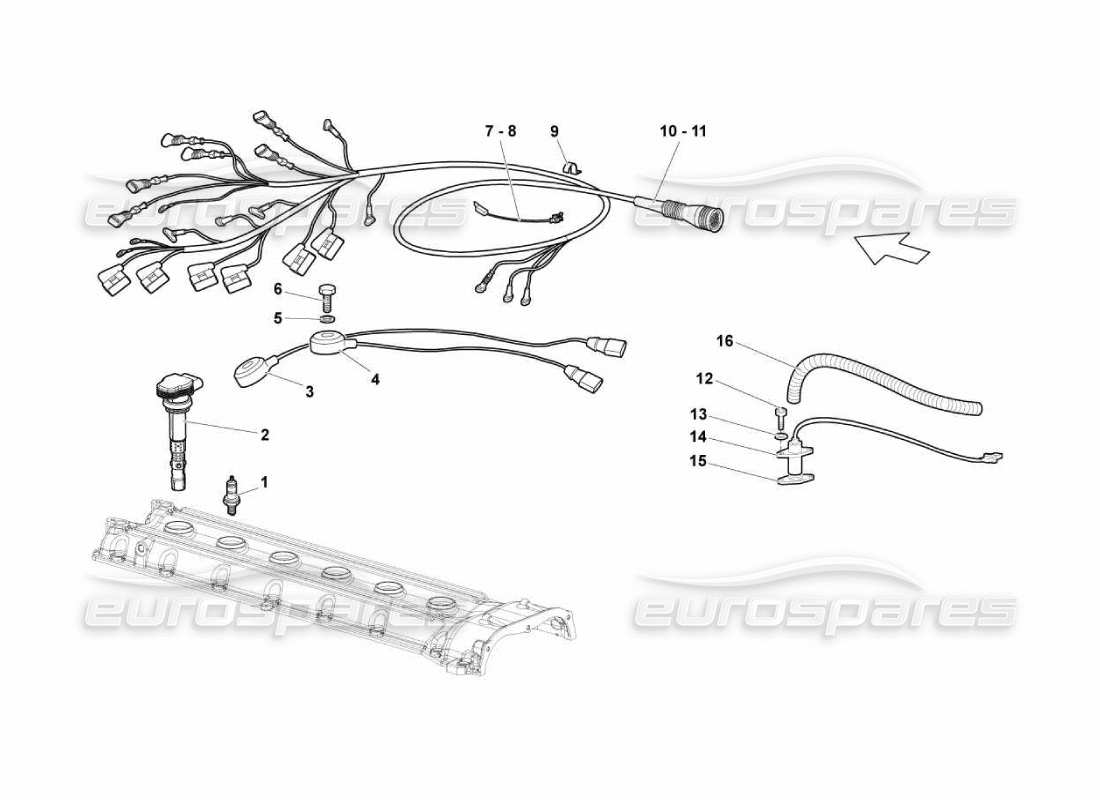 a part diagram from the Lamborghini Murcielago LP670 parts catalogue
