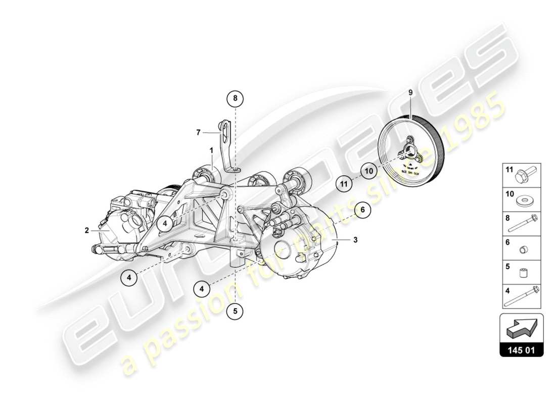a part diagram from the lamborghini aventador lp700-4 parts catalogue