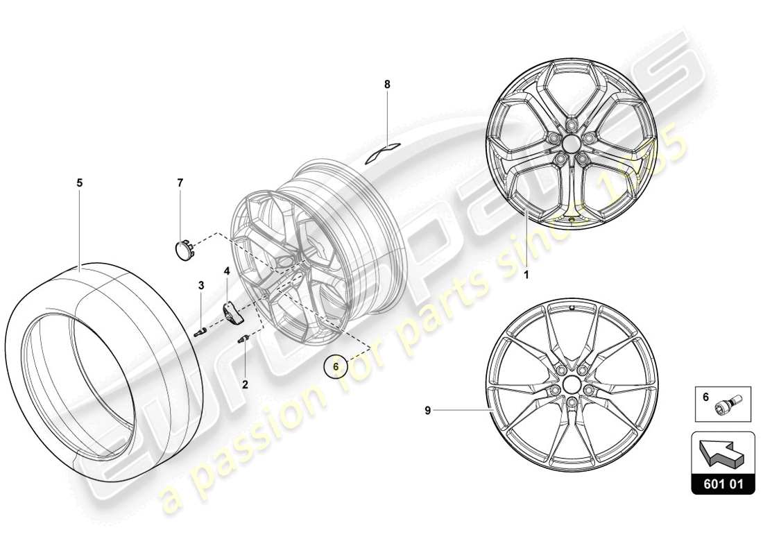 a part diagram from the lamborghini aventador lp720-4 parts catalogue