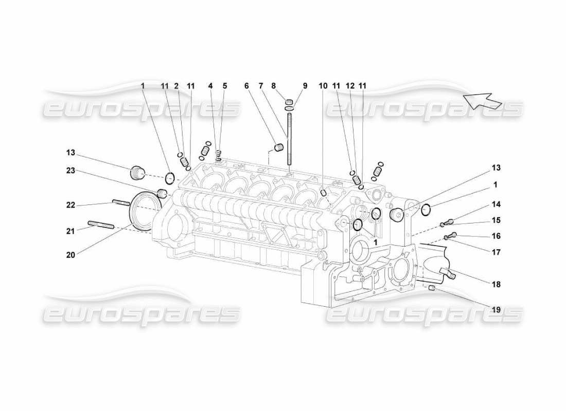 a part diagram from the Lamborghini Murcielago LP670 parts catalogue
