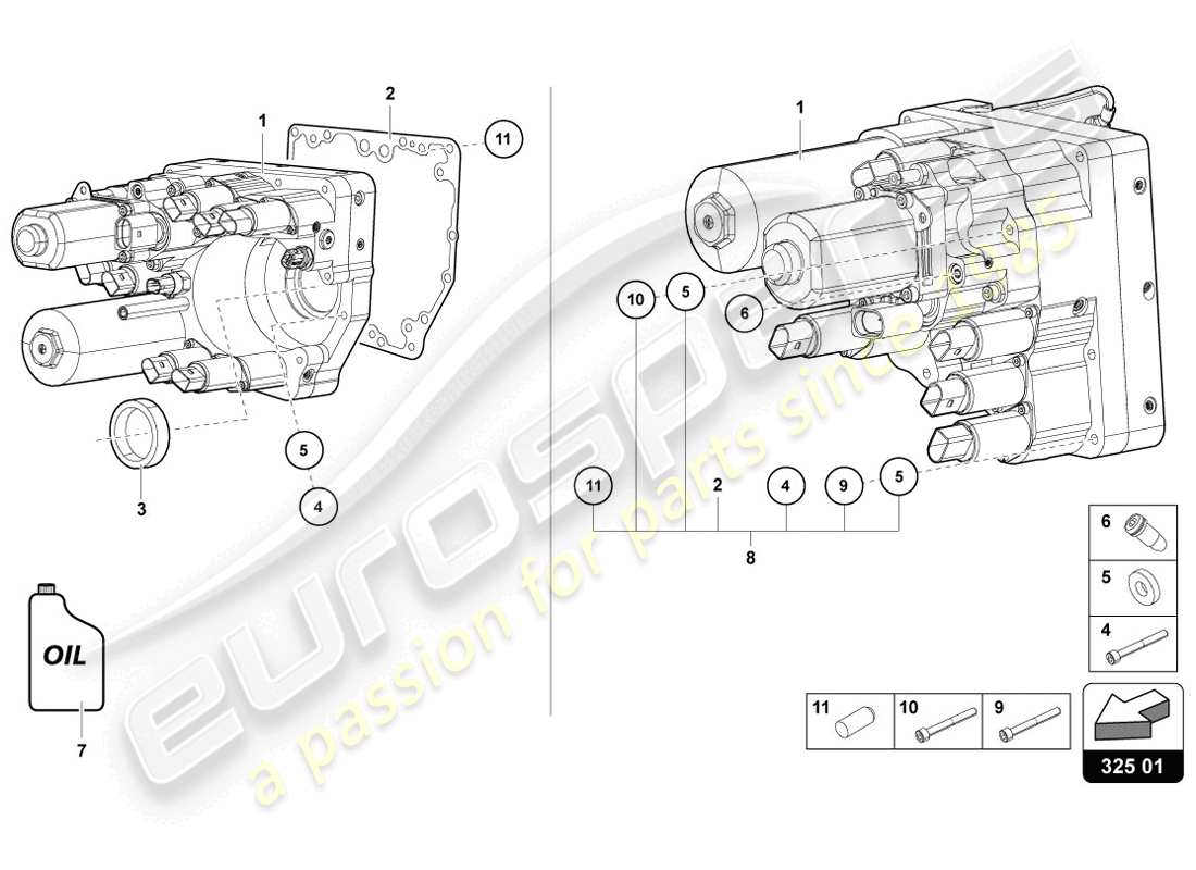 a part diagram from the lamborghini aventador lp720-4 parts catalogue