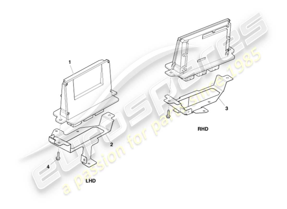 aston martin v8 vantage (2011) electronic engine control part diagram