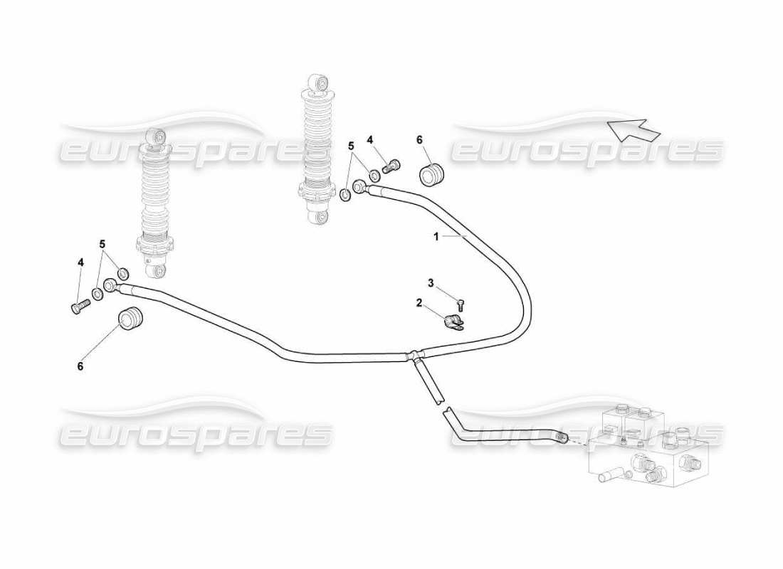 a part diagram from the Lamborghini Murcielago LP670 parts catalogue