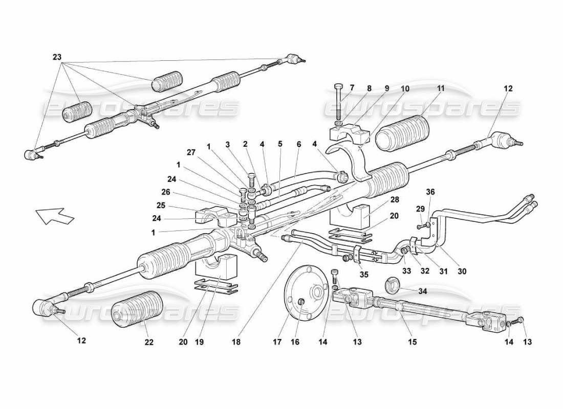 a part diagram from the Lamborghini Murcielago LP670 parts catalogue