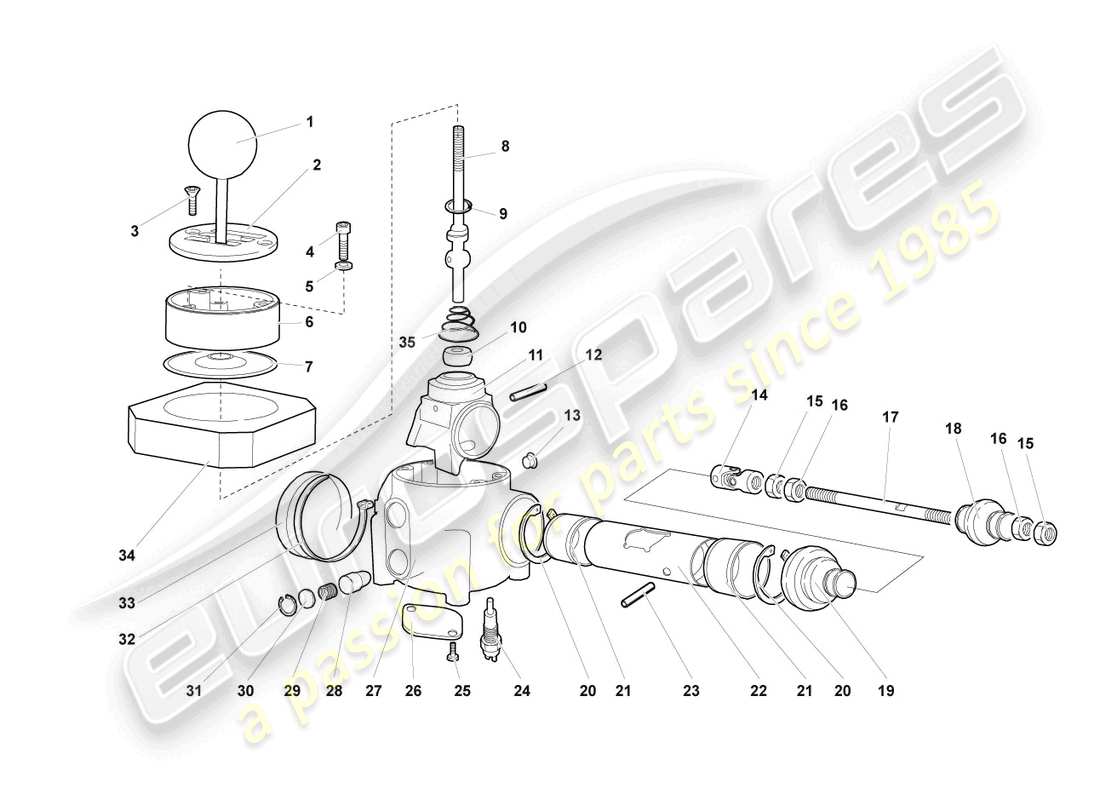 a part diagram from the lamborghini murcielago roadster (2006) parts catalogue