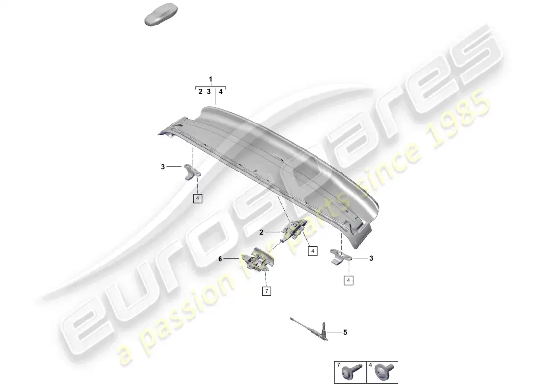 a part diagram from the porsche boxster parts catalogue