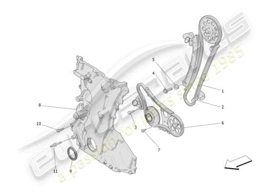 a part diagram from the maserati grecale parts catalogue