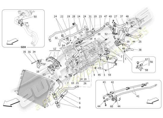 a part diagram from the maserati levante (2019) parts catalogue