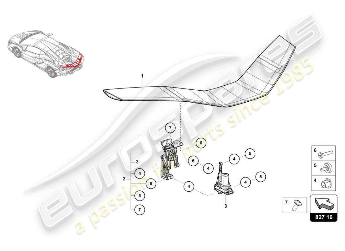 VIEW PARTS DIAGRAMS FROM THE LAMBORGHINI SIAN PARTS CATALOGUE a part diagram from the lamborghini sian parts catalogue