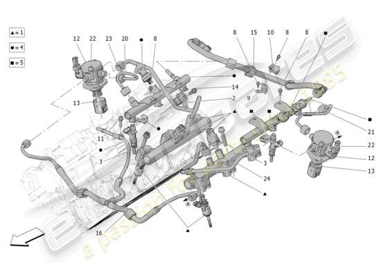 a part diagram from the maserati grecale parts catalogue