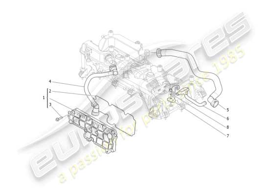 a part diagram from the maserati levante parts catalogue