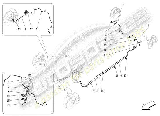 a part diagram from the maserati grecale parts catalogue