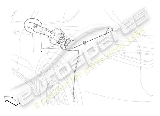 a part diagram from the maserati levante trofeo (2020) parts catalogue