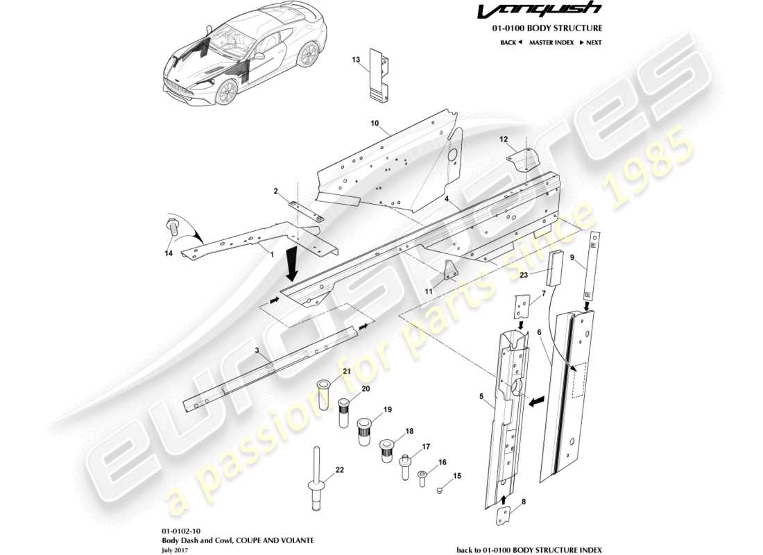 part diagram containing part number goed33-f02661-aa