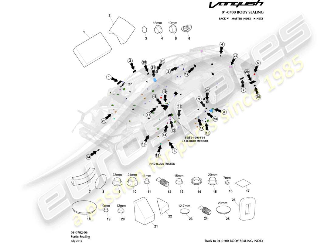 part diagram containing part number dg43-17k906-aa